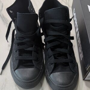 Converse Black High Top Canvas Sneakers